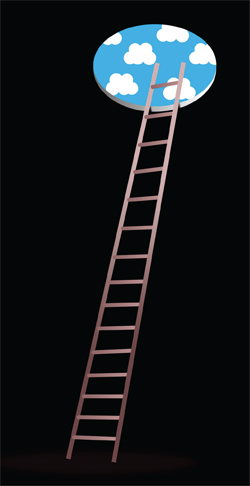 Ladder going up to sky