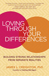 Loving Through Your Differences Building Strong Relationships From Separate Realities by James L. Creighton, PhD