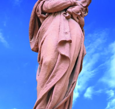 Statue of St. Mary with child