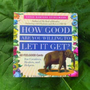 HOW GOOD ARE YOU WILLING TO LET IT GET? 60 FEELGOOD Cards for Creatives, Healers, and Helpers by Sarah Bamford Seidelmann M.D.