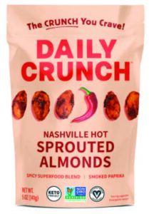 DAILY CRUNCH – NASHVILLE HOT SPROUTED ALMONDS