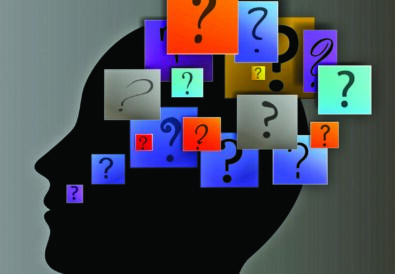 head with question marks